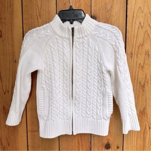 Gymboree Kids Cable Knit Full Zip Sweater EUC